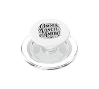 Cita de Omnia Vincit Amor Latin Love Conquers All PopSockets PopGrip para MagSafe