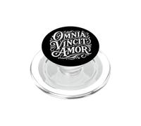 Cita de Omnia Vincit Amor Latin Love Conquers All PopSockets PopGrip para MagSafe
