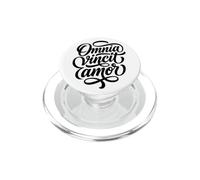 Cita de Omnia Vincit Amor Latin Love Conquers All PopSockets PopGrip para MagSafe