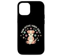 Cita de Paw-sitive Vibes Only, Amante de los Animales, para Perros Carcasa para iPhone 12/12 Pro