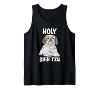Cita de perro: Santo Shih Tzu para los amantes de Shih Tzu divertido Shih Tzu Camiseta sin Mangas