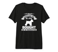 Cita de Perro Schnauzer en Miniatura Divertido para Amantes de Las Mascotas Humor Camiseta Premium
