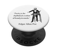 Cita de poesía de Edgar Allan PoE PopSockets PopGrip Adhesivo