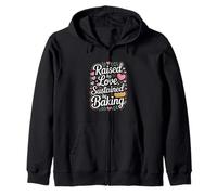 Cita de Raised by Love Sustained by Baking Baker Sudadera con Capucha