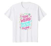 Cita de rarezas: Demasiado Raro para Vivir, Demasiado Raro para Morir Camiseta, Niños, Blanco, 12 años