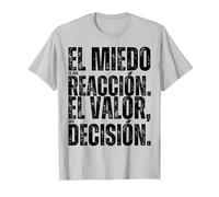 Cita de Santiago Abascal Camiseta, Hombre, Plata, 3XL