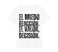 Cita de Santiago Abascal Camiseta, Mujer Tallas Grandes, Blanco, 6XL Grande