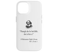 Cita de Shakespeare - Aunque ella sea pero pequeña, ella es feroz Carcasa para iPhone 14
