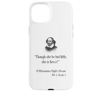 Cita de Shakespeare - Aunque ella sea pero pequeña, ella es feroz Carcasa para iPhone 15 Plus