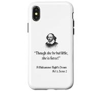 Cita de Shakespeare - Aunque ella sea pero pequeña, ella es feroz Carcasa para iPhone X/XS