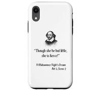Cita de Shakespeare - Aunque ella sea pero pequeña, ella es feroz Carcasa para iPhone XR