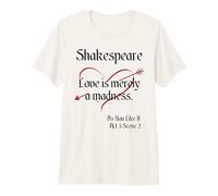 Cita de Shakespeare, como te Gusta, el Amor es Simplemente una Locura Camiseta Premium