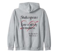 Cita de Shakespeare, como te Gusta, el Amor es Simplemente una Locura Sudadera con Capucha