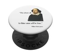 Cita de Shakespeare de Hamlet, To Thine Own Be True PopSockets PopGrip Adhesivo