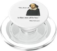 Cita de Shakespeare de Hamlet, To Thine Own Be True PopSockets PopGrip para MagSafe