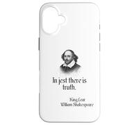Cita de Shakespeare en broma hay verdad, KIng Lear Carcasa para iPhone 16 Plus