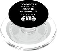 Cita de Shakespeare Hamlet PopSockets PopGrip para MagSafe