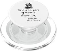 Cita de Shakespeare - La mejor parte del valor es la discreción PopSockets PopGrip para MagSafe