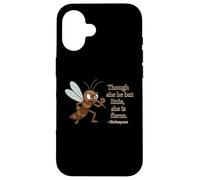 Cita de Shakespeare Little Fierce Midsummer Night Dream Carcasa para iPhone 16