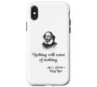 Cita de Shakespeare - Rey Lear - Nada vendrá de la nada Carcasa para iPhone X/XS