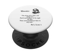 Cita de Shakespeare - To Thine Own Be True - Hamlet PopSockets PopGrip Adhesivo