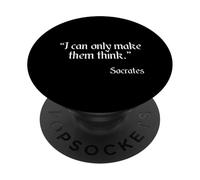 Cita de Sócrates I Can Only Make Them Learn Cita PopSockets PopGrip Adhesivo