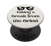 Cita de Soft Life sobre tomarse un Descanso de la Rutina: Modo de Vacaciones PopSockets PopGrip Adhesivo