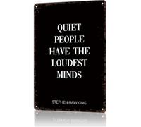 Cita De Stephen Hawking Cartel De Metal Resistente Y Duradera Letreros De Estaño Decoración Cartel De Chapa para Bar Pared Granja 20X30Cm