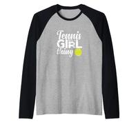 Cita de Tenis es una Cosa de niña Camiseta Manga Raglan