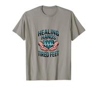 Cita de Terapeuta de Masaje de pies cansados de Manos curativas. Camiseta
