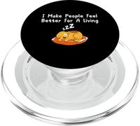 Cita de Terapeuta de Perros I Make People Feel Better Kawaii Puppy PopSockets PopGrip para MagSafe