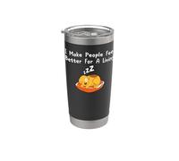 Cita de terapeuta de perros I Make People Feel Better Kawaii Puppy Vaso térmico de acero inoxidable de doble pared
