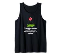 Cita de The Little Prince Rose - Camiseta de Libro significativo Camiseta sin Mangas
