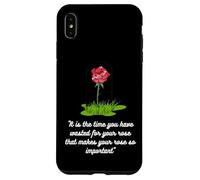 Cita de The Little Prince Rose - Camiseta de Libro significativo Carcasa para iPhone XS MAX