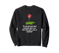 Cita de The Little Prince Rose - Camiseta de Libro significativo Sudadera