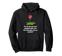 Cita de The Little Prince Rose - Camiseta de Libro significativo Sudadera con Capucha