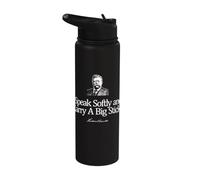 Cita de Theodore Roosevelt Speak Softly and Carry A Big Stick Stainless Steel Insulated Water Bottle