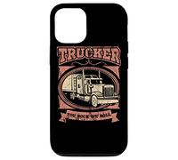 Cita de Trucker You Rock We Roll Big Rig Trailer Driver Road Carcasa para iPhone 12/12 Pro