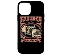Cita de Trucker You Rock We Roll Big Rig Trailer Driver Road Carcasa para iPhone 12 mini