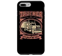 Cita de Trucker You Rock We Roll Big Rig Trailer Driver Road Carcasa para iPhone 7 Plus/8 Plus