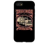 Cita de Trucker You Rock We Roll Big Rig Trailer Driver Road Carcasa para iPhone SE (2020) / 7 / 8