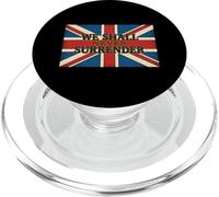 Cita de Union Jack We Shall Never Surrender Churchill PopSockets PopGrip para MagSafe