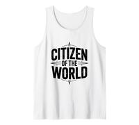 Cita de Viaje inspiradora Ciudadano del Mundo Camiseta sin Mangas