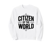 Cita de Viaje inspiradora Ciudadano del Mundo Sudadera