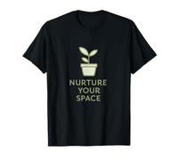 Cita de Vida Consciente de la Planta Minimalista Nutre tu Espacio Camiseta