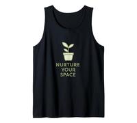 Cita de Vida Consciente de la Planta Minimalista Nutre tu Espacio Camiseta sin Mangas