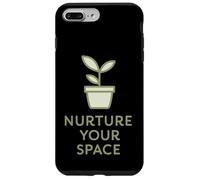Cita de Vida Consciente de la Planta Minimalista Nutre tu Espacio Carcasa para iPhone 7 Plus/8 Plus