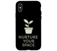 Cita de Vida Consciente de la Planta Minimalista Nutre tu Espacio Carcasa para iPhone X/XS