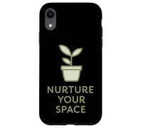 Cita de Vida Consciente de la Planta Minimalista Nutre tu Espacio Carcasa para iPhone XR
