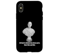 Cita del busto de Julio César angustiado Broma de la Antigua Roma Carcasa para iPhone X/XS